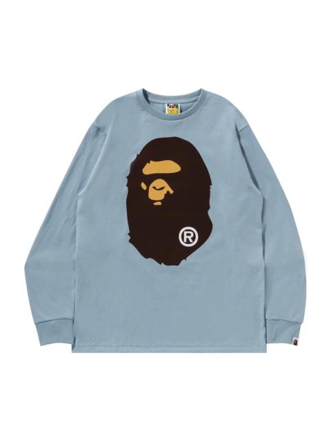 BAPE Big Ape Head Long-Sleeve Tee 'Sax'