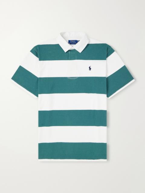 Polo Ralph Lauren Logo-Embroidered Striped Cotton-Jersey Polo Shirt