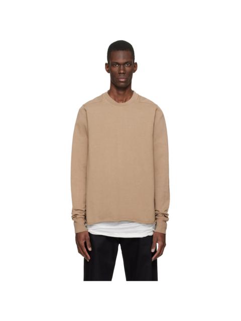 Rick Owens DRKSHDW Beige Temple Crewneck Sweatshirt