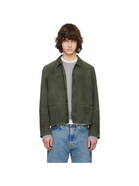 Tonywack Green Goat Suede Chore Jacket