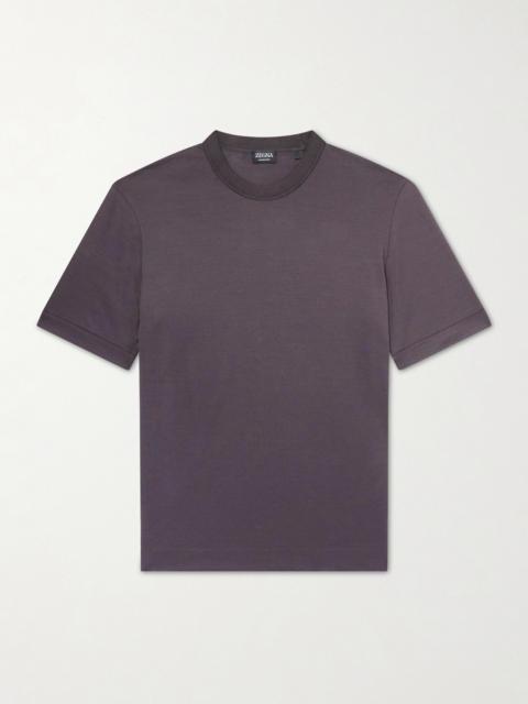 ZEGNA Cotton and Silk-Blend T-Shirt