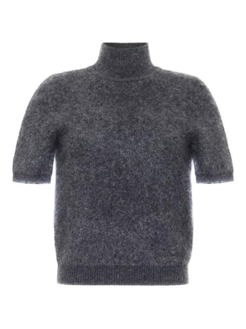 ADAM LIPPES Ari brushed-cashmere mock-neck top