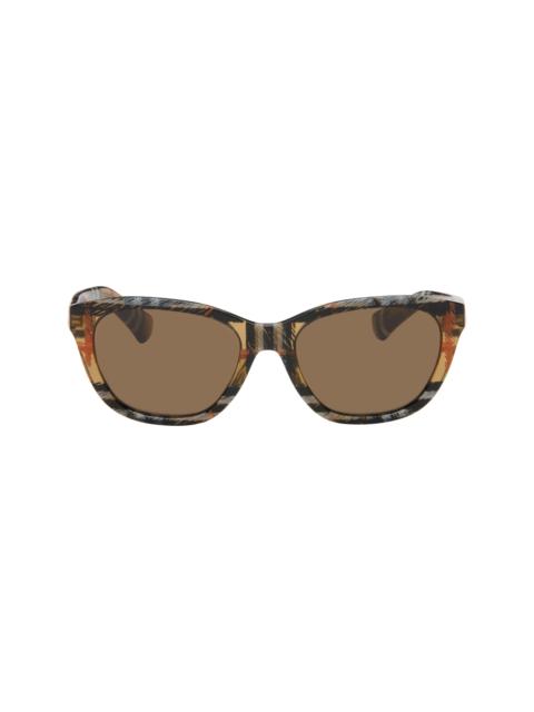 Burberry Brown Check Sunglasses