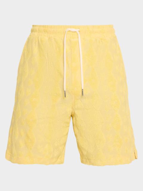 SCOTCH & SODA Men's Terry Jacquard Drawstring Shorts