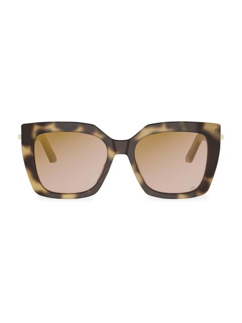 Dior Women's CDior S5I 55MM Square Sunglasses - Havana