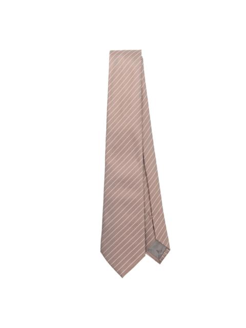 EMPORIO ARMANI striped silk tie