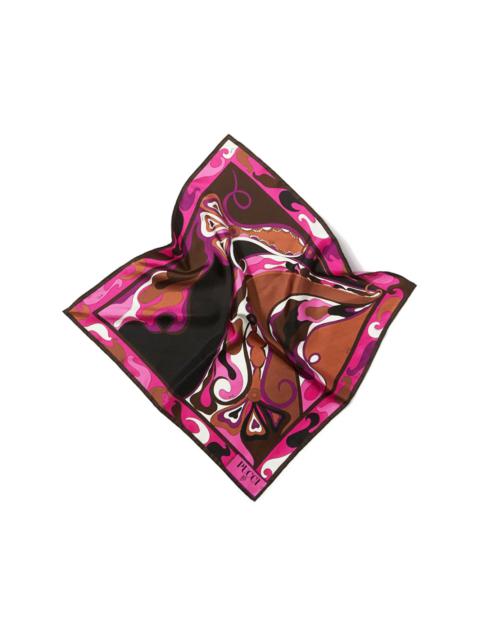 PUCCI small Orchidee-print silk scarf