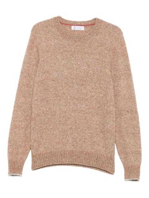 Brunello Cucinelli speckled crew-neck sweater