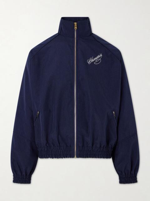 WILLY CHAVARRIA Ruff Rider Logo-Embroidered Shell Track Jacket