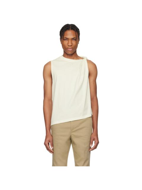 courrèges White Twist Tank Top