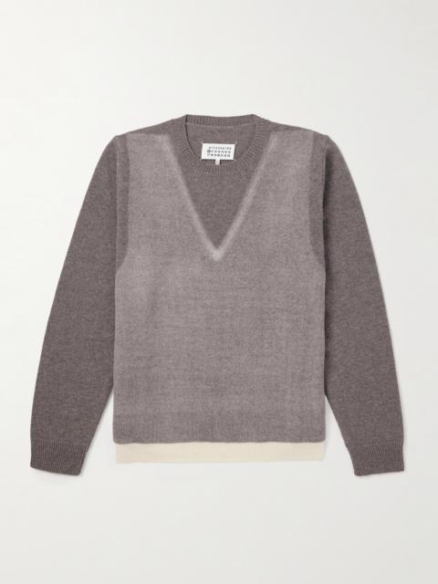 Maison Margiela Fused Brushed Virgin Wool Sweater