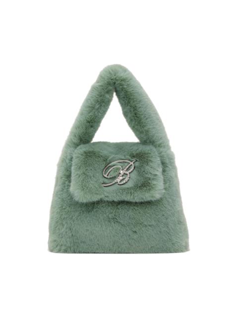 Blumarine Green Faux-Fur Bag