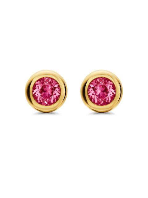 DAVID YURMAN Women's Bezel Set Stud Earrings in 18K Yellow Gold - Pink Tourmaline