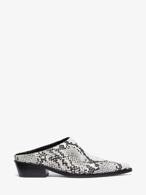 MICHAEL KORS Nash Snake Embossed Leather Mule