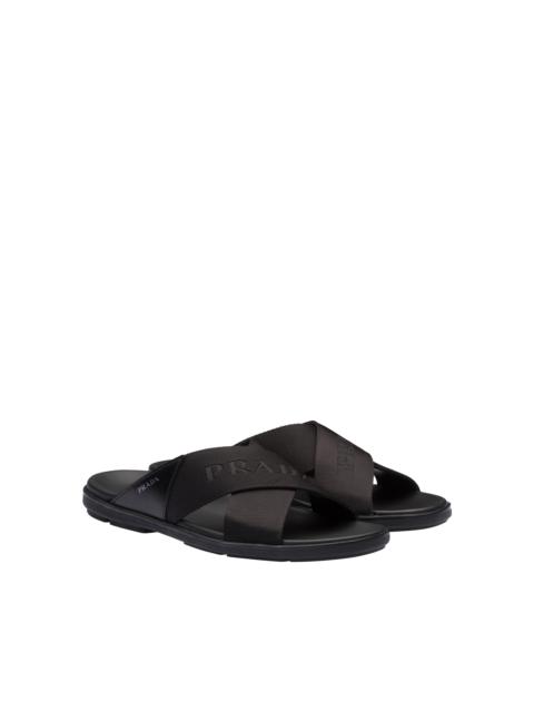 Prada Leather and Re-Nylon sandals