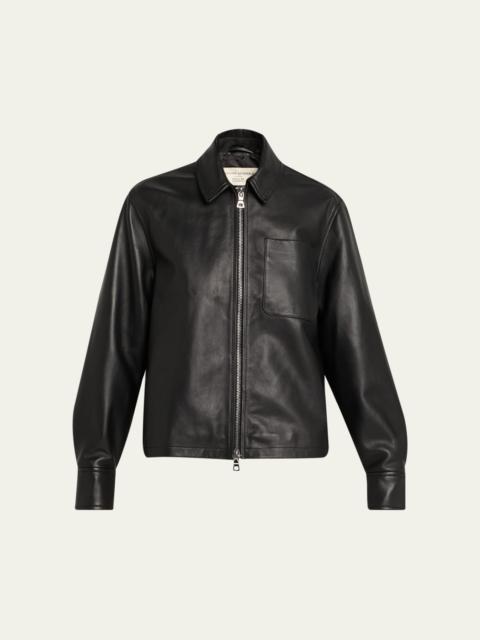OFFICINE GÉNÉRALE Rhea Lambskin Leather Jacket