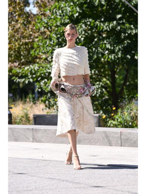 PatBO JACQUARD WHITE SHORTS (RUNWAY)