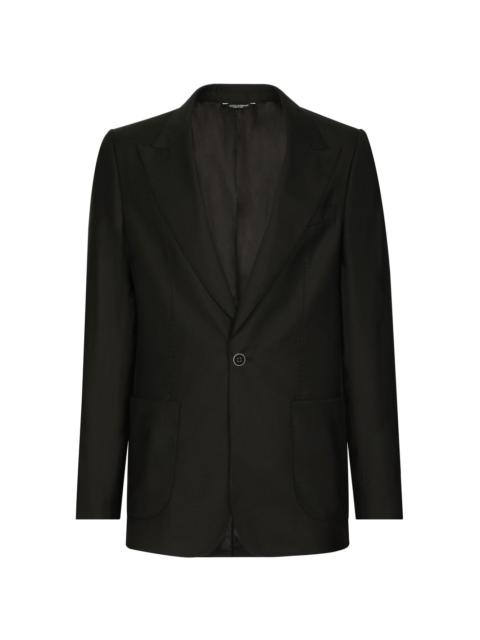 one-button tailored blazer