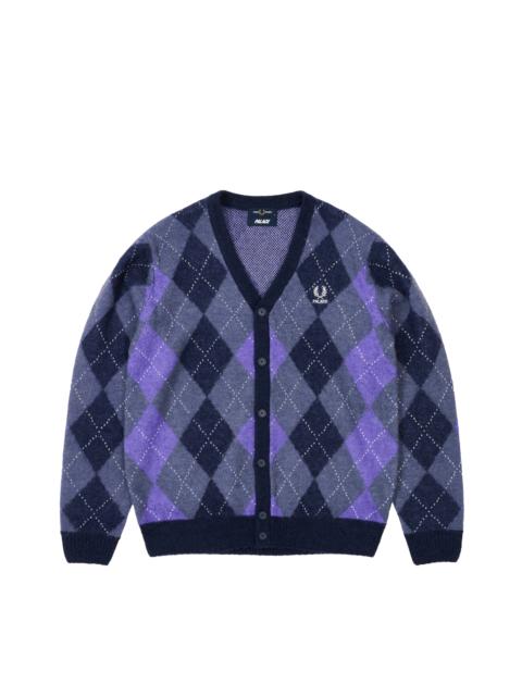 PALACE PALACE FRED PERRY ARGYLE CARDIGAN PEACOAT