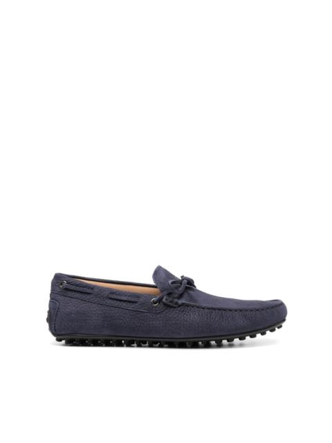 City bow-detail loafers