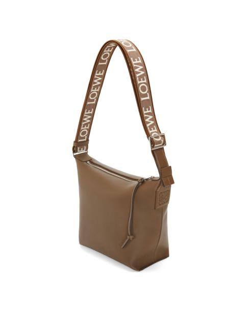 Loewe Small Cubi Crossbody bag in supple smooth calfskin and jacquard