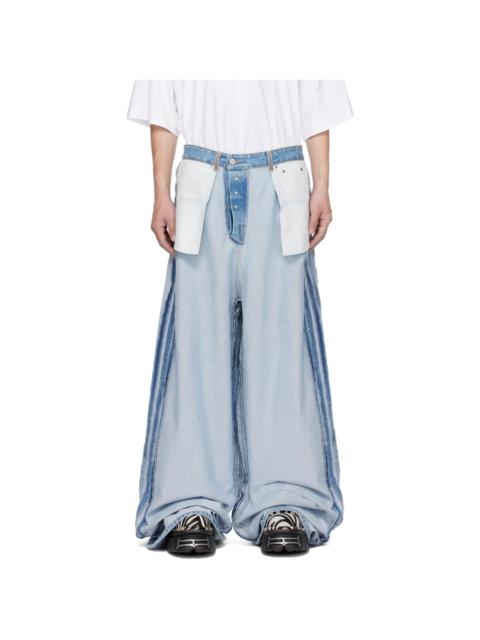 VETEMENTS Blue Inside Out Jeans