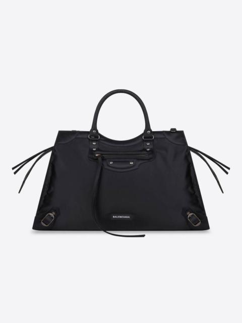 BALENCIAGA Men's Neo Classic Large Handbag in Black