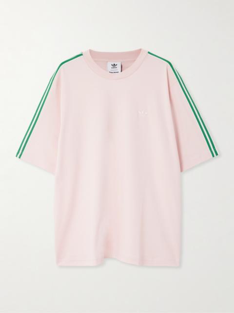 adidas Originals + Wales Bonner Webbing-trimmed Cotton-jersey T-shirt