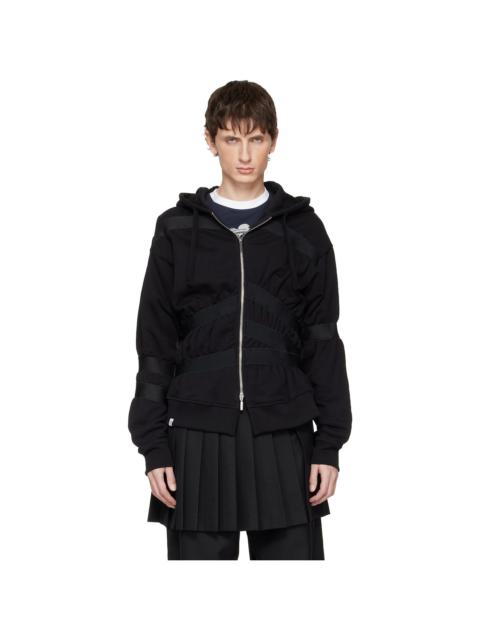 CHARLES JEFFREY LOVERBOY Black Taped Up Hoodie
