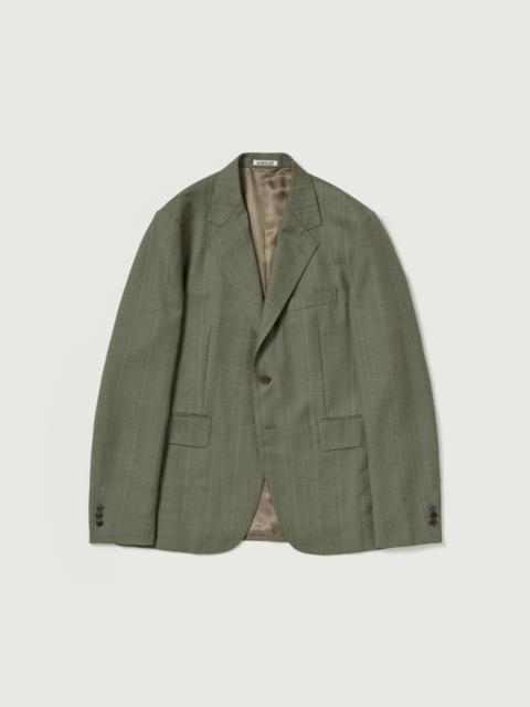AURALEE BLUEFACED WOOL JACKET
