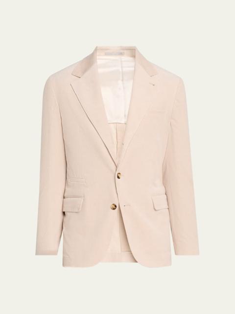 Brunello Cucinelli Men's Carded Wool Single-Breasted Sport Coat
