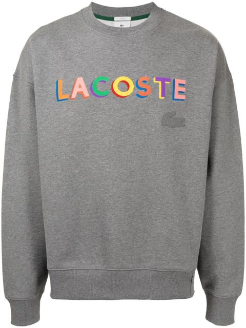 LACOSTE logo lettering sweatshirt