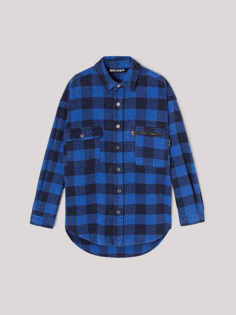 CURVED LOGO CHECKED SHIRT