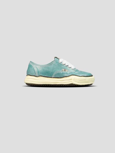 BAKER OG SOLE LOW-TOP PARAFFIN LEATHER SNEAKERS