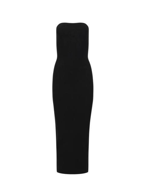 entire studios BANDEAU MIDI DRESS BLACK