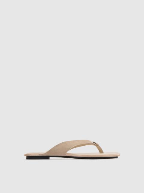 ST. AGNI Suede Opanka Slide - Papyrus