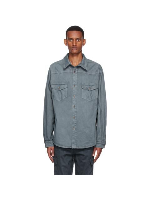 Faith Connexion Grey Cotton Shirt