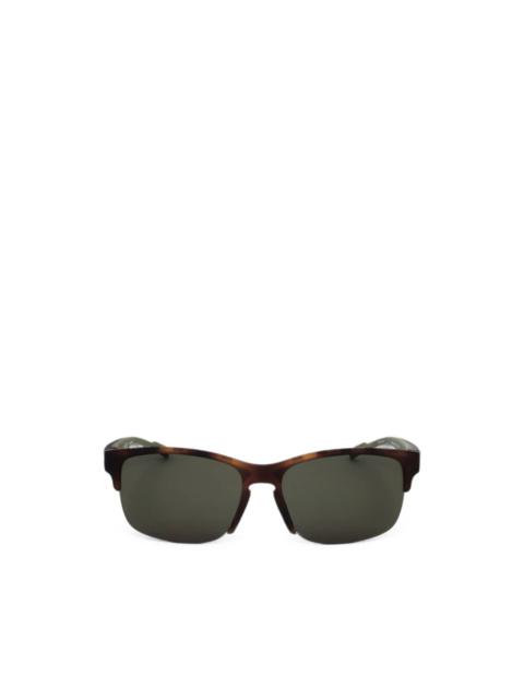 adidas tortoiseshell-effect rectangle-frame sunglasses
