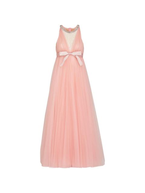long tulle dress