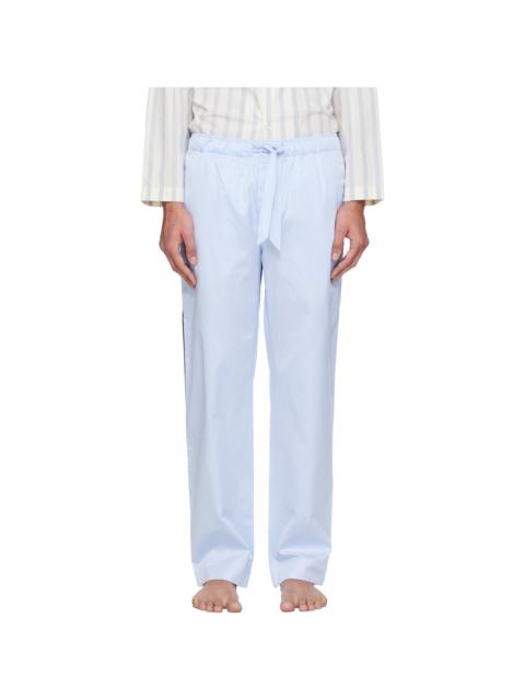 TEKLA Blue Sateen Pyjama Pants