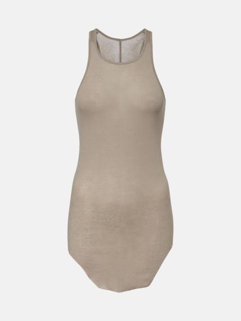 Rick Owens Ribbed-knit cotton tank top