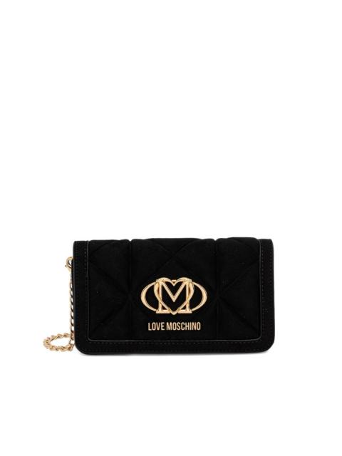 Moschino logo-plaque crossbody bag
