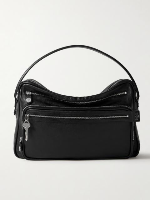 Acne Studios Camerero Camera Medium Embellished Textured-leather Tote