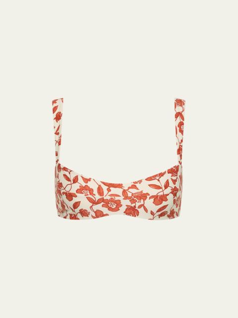 SIR. Chloe Floral Banded Bikini Top