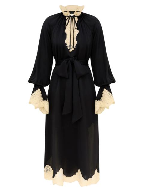 Zimmermann CLASH BILLOW LACE MIDI DRESS