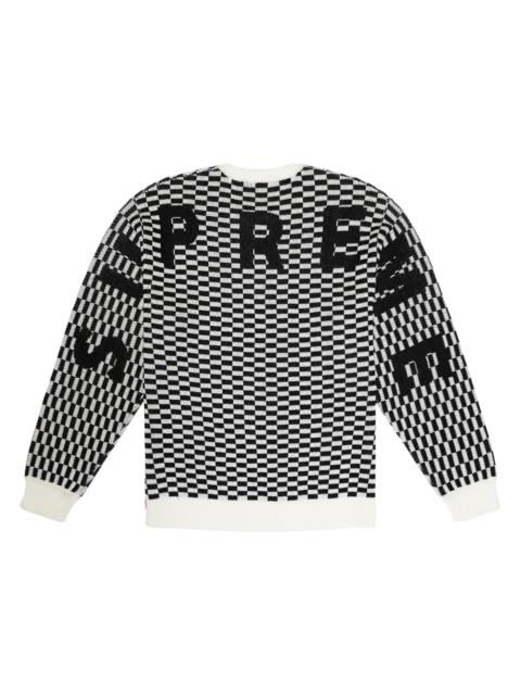 Supreme Supreme Back Logo Sweater Checkerboard