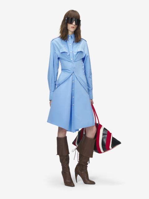 Alexander McQueen Gathered Shirt Dress