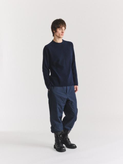 CASEY/CASEY INSIDE OUT SEAM JUMPER - WOOCASH - NAVY