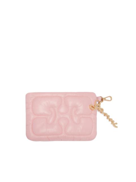 GANNI logo-charm wallet
