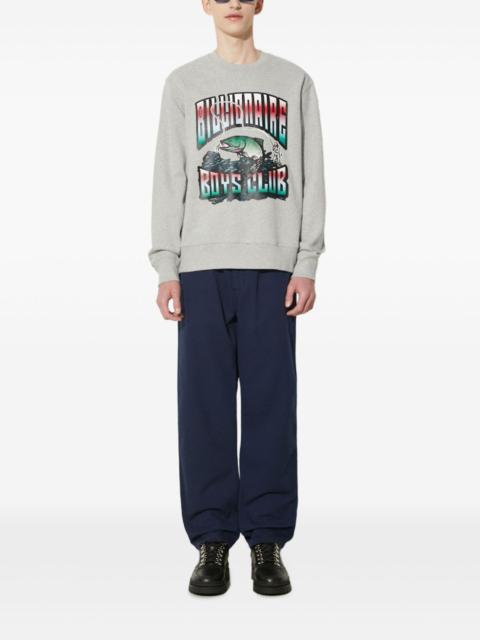BILLIONAIRE BOYS CLUB trout-print crew-neck sweatshirt